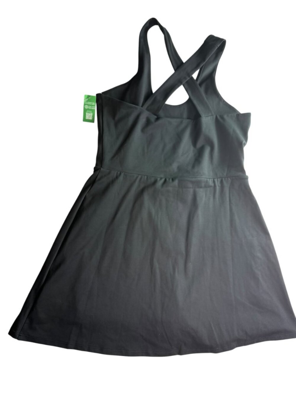 New NWT GAP GapFit Black Active Tank Dress, Tennis, Golf, Pickleball.  Spandex L